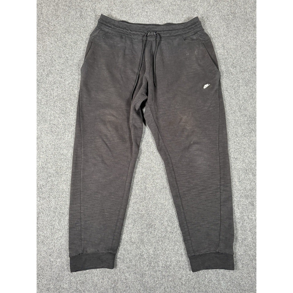 Nike Tech Fleece Joggers Mens XL Gray Black Pants Logo Sportswear 27"
